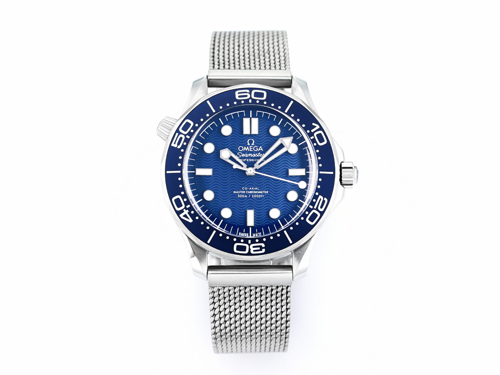 VS工場 オメガ シーマスター 300M VS時計 42mm ジェームズ・ボンド 60周年 ブルー メッシュ A8806 3 2 scaled