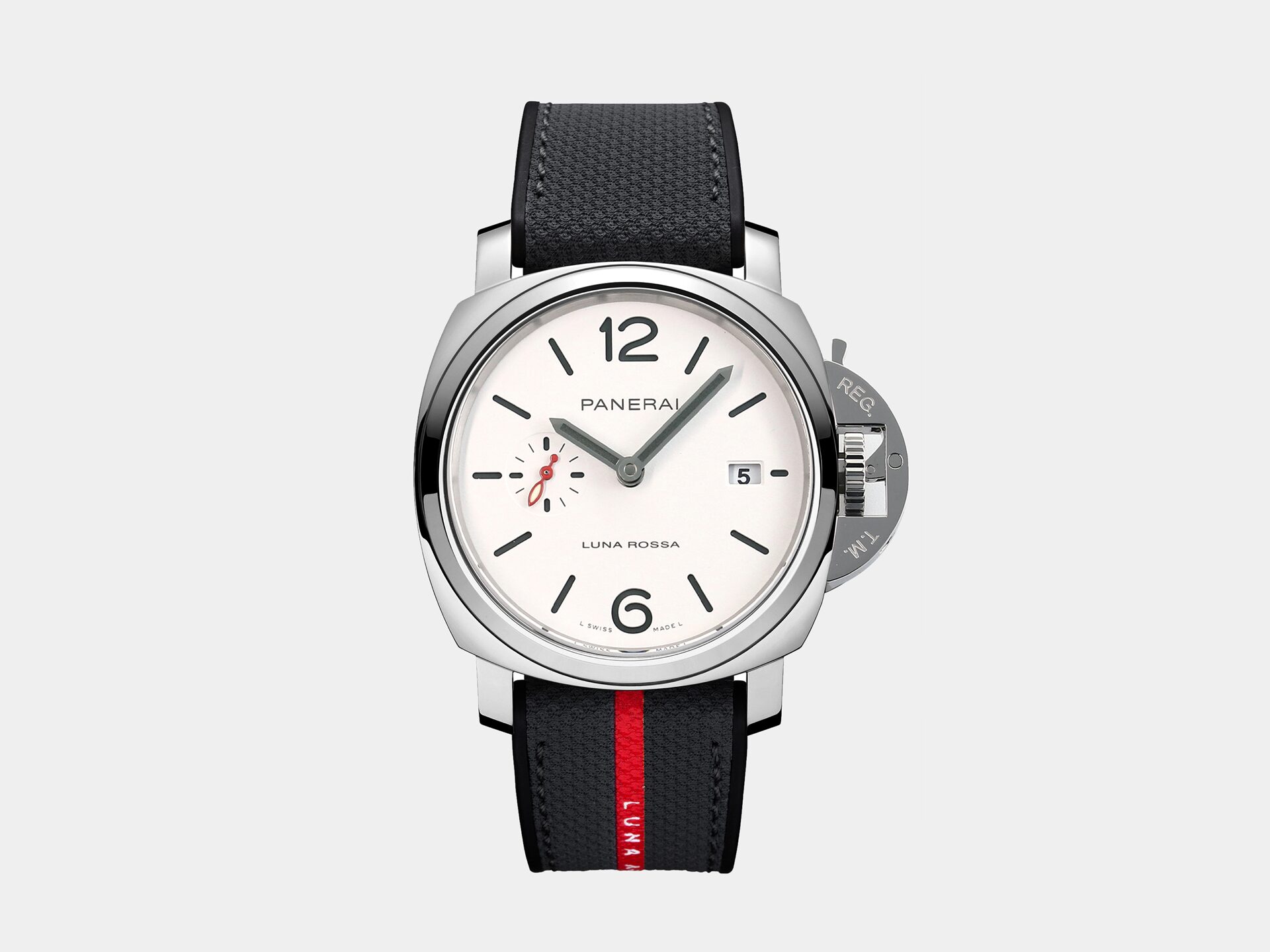 VS工場 パネライ ルミノール デュエ ルナロッサ PAM1381 グレーダイヤル ステンレススチール ナイロンストラップ VS時計 3 46