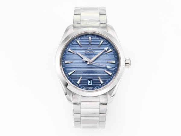 VS工場 オメガ アクアテラ VS時計 41mm ライトブルー 904L ステンレス A8900